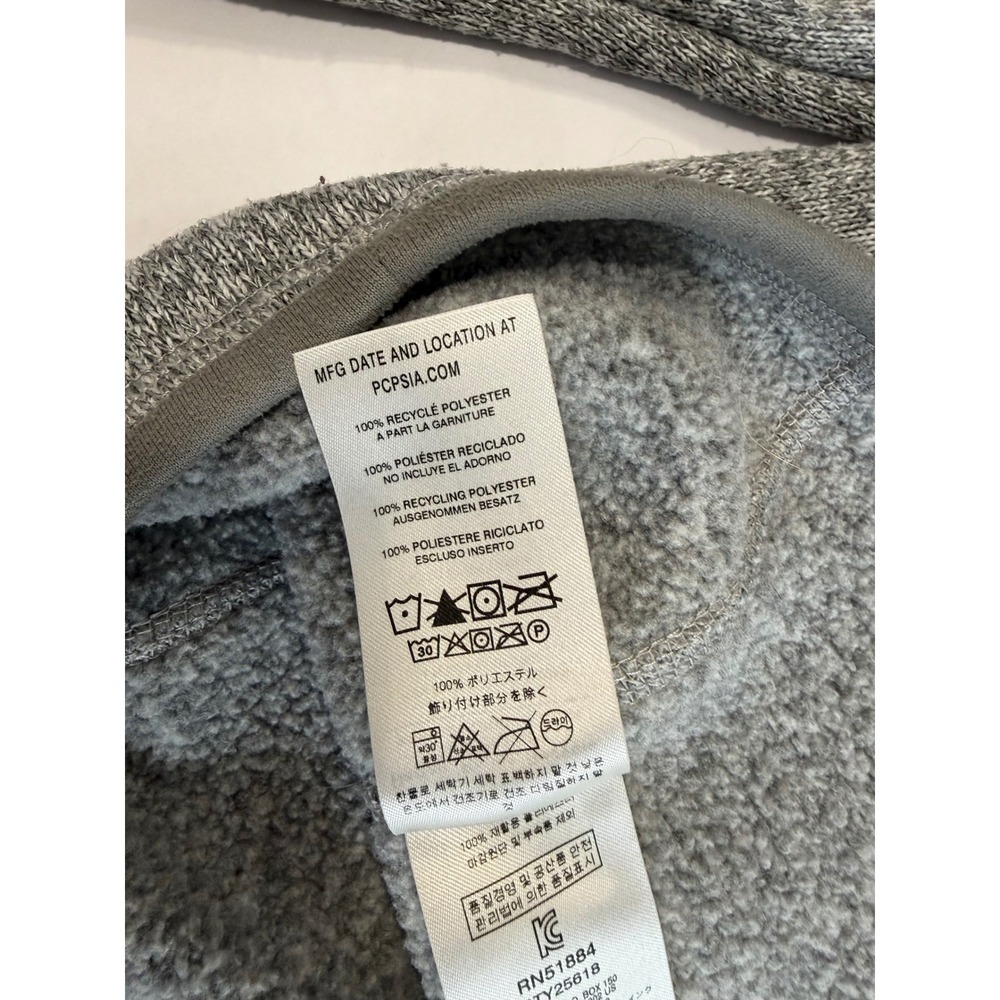 Patagonia Better Sweater 1/4 Zip Fleece Pullover Heather Grey Womens Medium - Picture 14 of 15